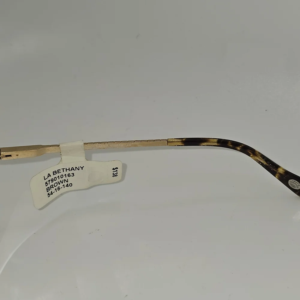 LAURA ASHLEY RX EYEWEAR FRAMES‎ TITANIUM BETHANY BROWN GOLD 54-16-140 FLEX HINGE
